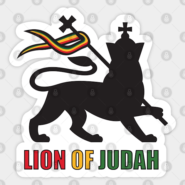 Rasta, Lion of Judah, Rastafarian, Jamaican Sticker by johnnie2749